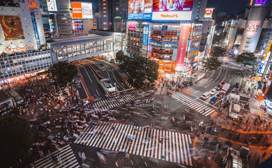 shibuya crossing tokyo dawn empty landscape